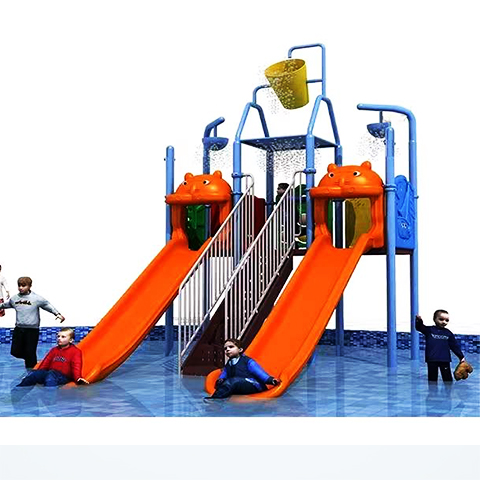 Colorful kiddie slide