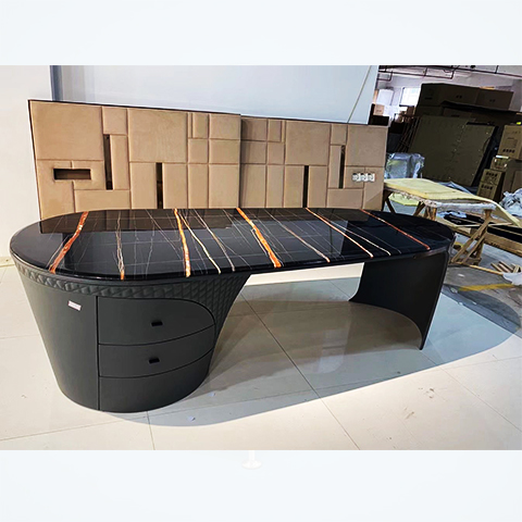 Elegant office desk with chair